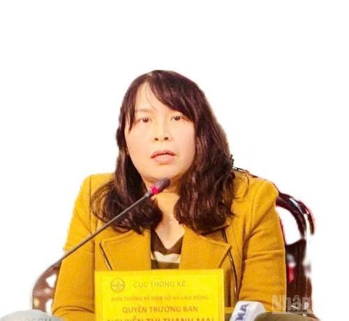 Bà Nguyễn Thị Thanh Mai, Quyền Trưởng Ban thống kê dân số và Lao động, Cục Thống kê.