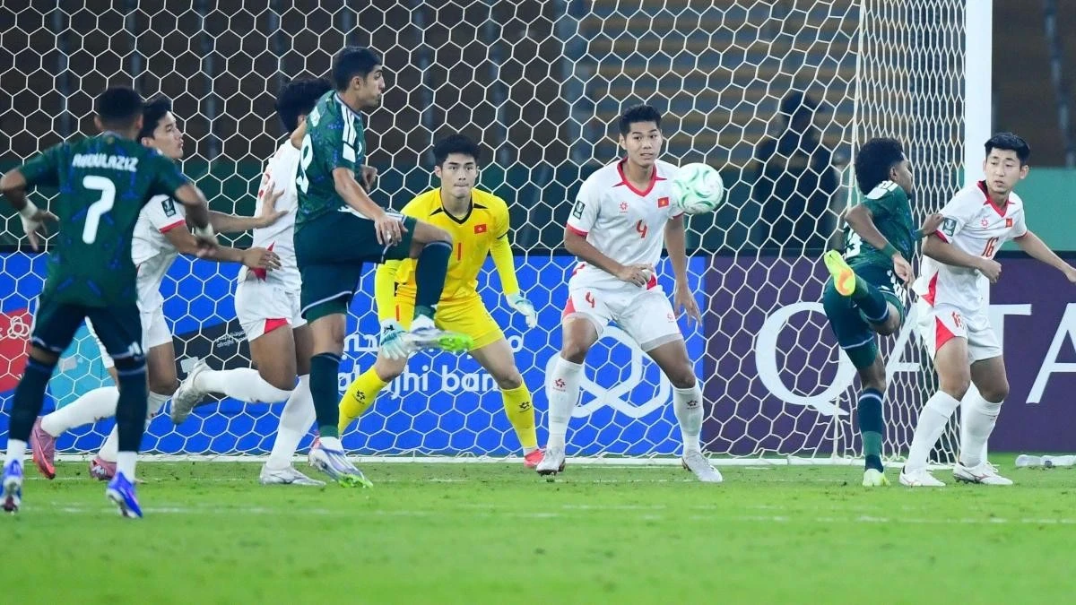U23 Việt Nam chịu nhiều sức ép ở trận đấu với U23 Saudi Arabia.