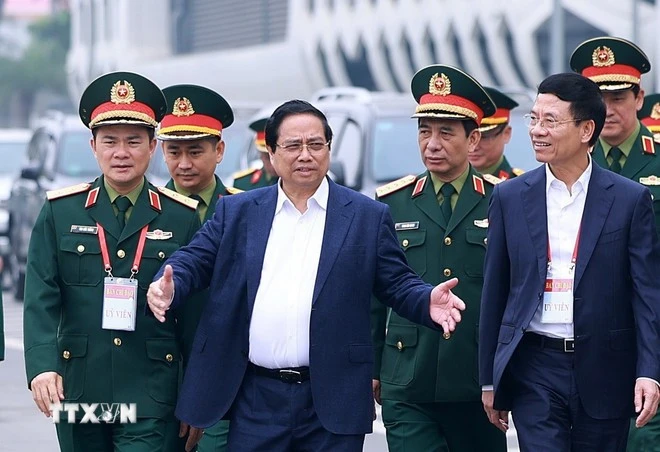 Thủ tướng Phạm Minh Chính làm việc với Bộ Quốc phòng và các bộ, ngành về kết quả hoạt động nghiên cứu, sản xuất, phát triển công nghiệp quốc phòng.