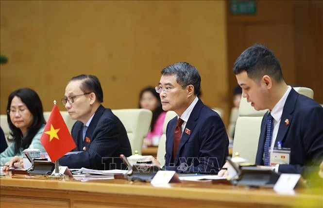 Thủ tướng Lê Minh Hưng tại cuộc hội kiến Tổng thống Hàn Quốc Lee Jae Myung.