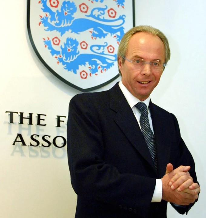 Eriksson thời còn dẫn dắt tuyển Anh.