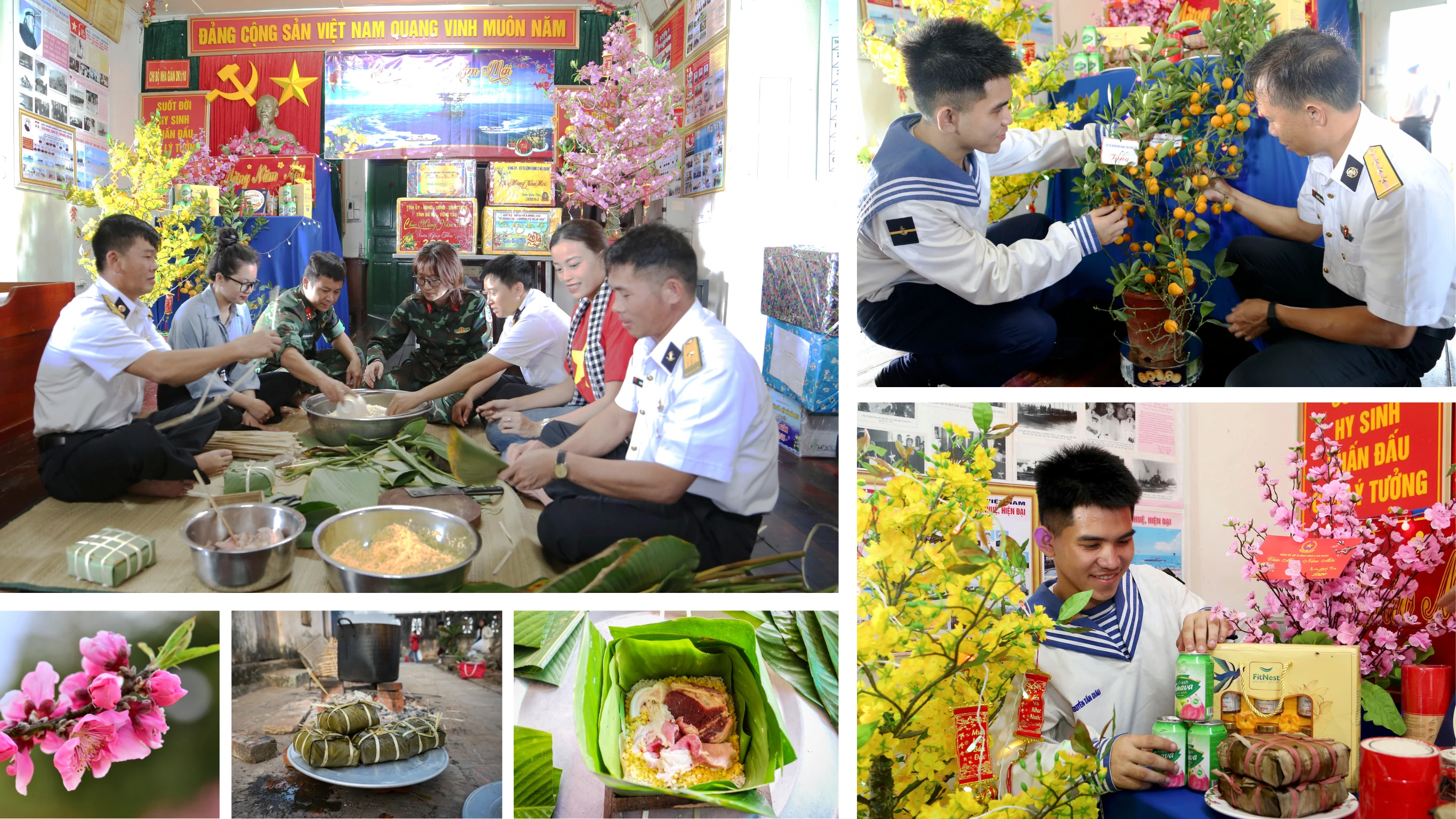 Cán bộ, chiến sĩ nơi đảo xa chuẩn bị cho những ngày Tết.