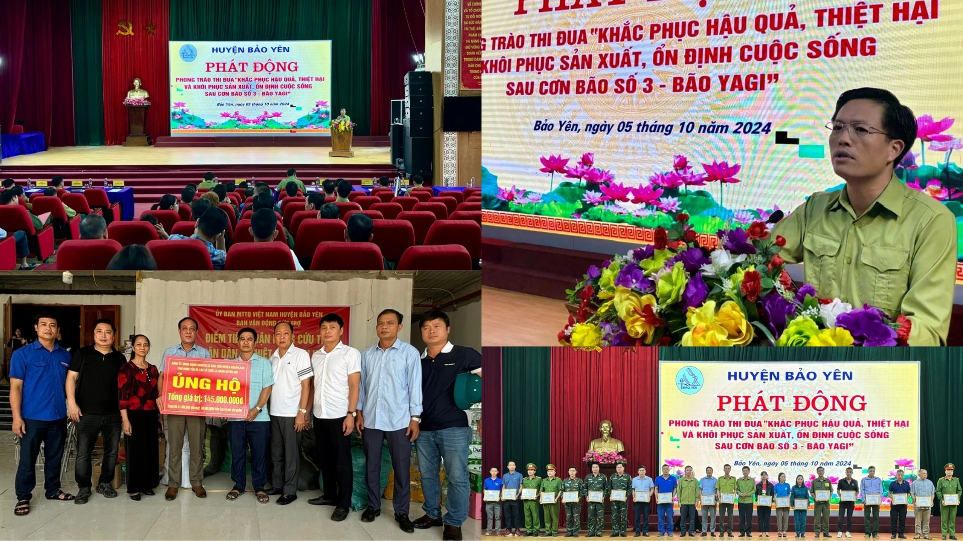 Bảo Yên phát động phong trào thi đua khắc phục hậu quả cơn bão số 3 với tinh thần "7 dám".