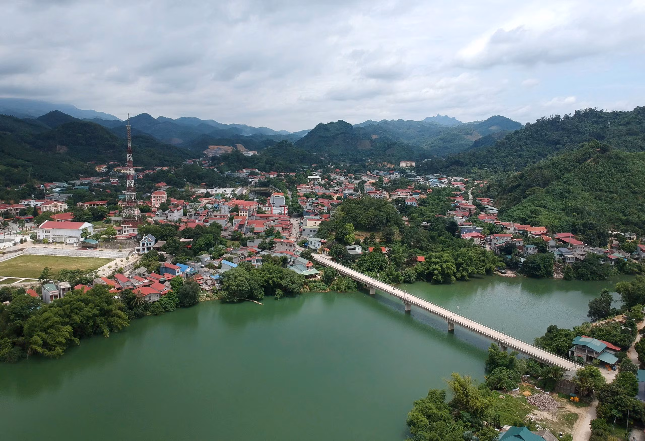 Một góc thị trấn Phố Ràng (ảnh: Mạnh Dũng).