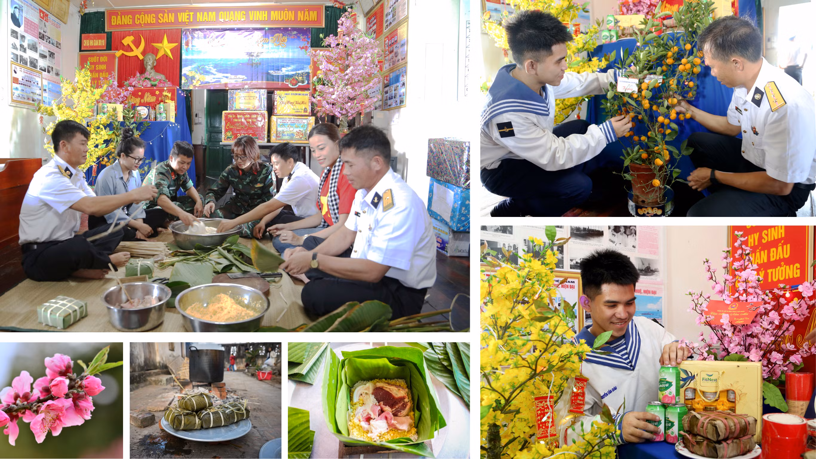 Cán bộ, chiến sĩ nơi đảo xa chuẩn bị cho những ngày Tết.