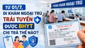 Từ 01/7, đi khám ngoại trú trái tuyến được BHYT chi trả thế nào? 