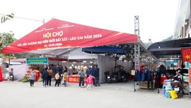 Hội chợ xúc tiến thương mại biên giới Bát Xát - Lào Cai đã sẵn sàng