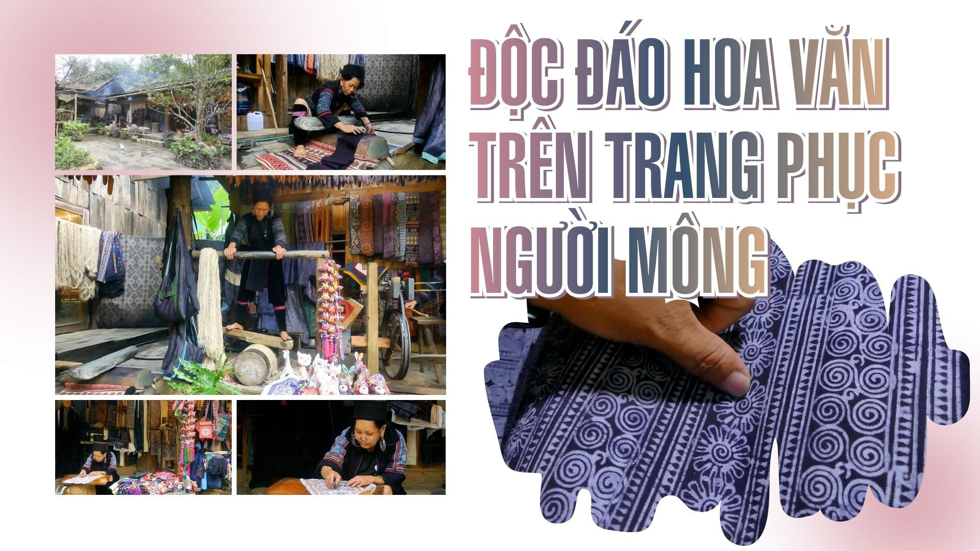 Độc đáo hoa văn trên trang phục người Mông