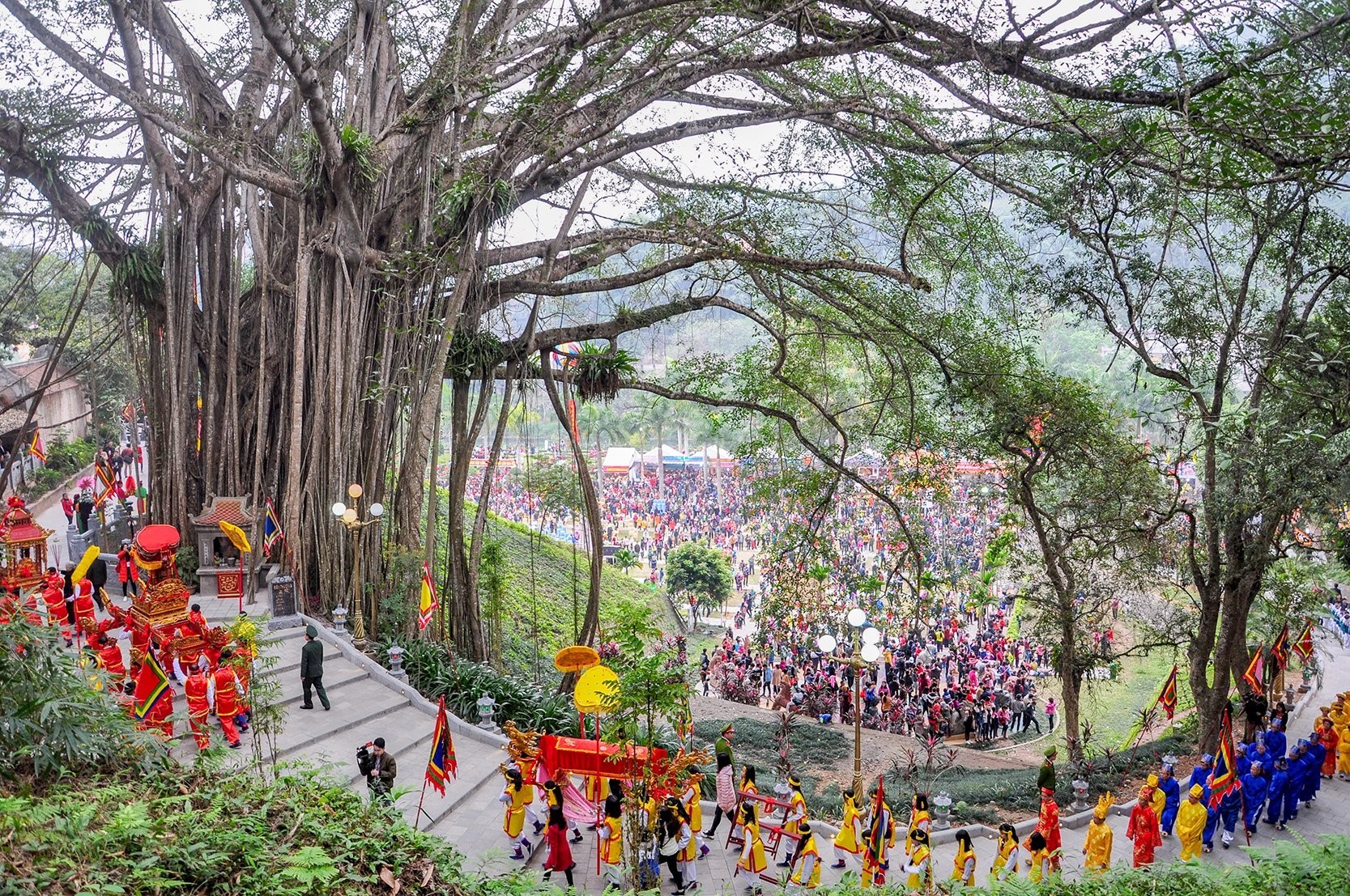 Lễ rước kiệu tại hội Xuân đền Thượng. le-hoi-den-thuong.jpg