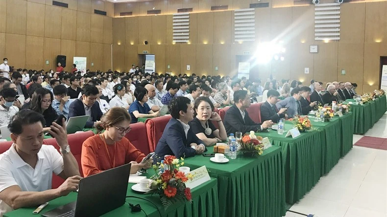 Các đại biểu trong và ngoài nước tham dự hội nghị.