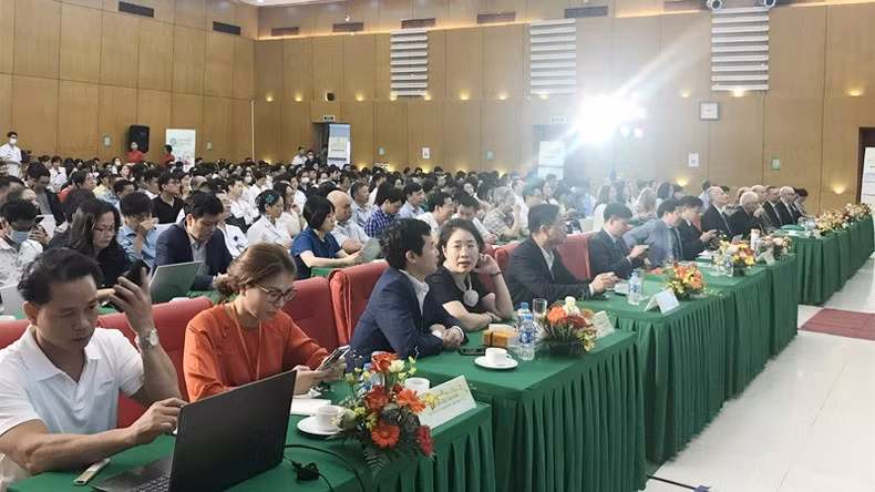 Các đại biểu trong và ngoài nước tham dự hội nghị.