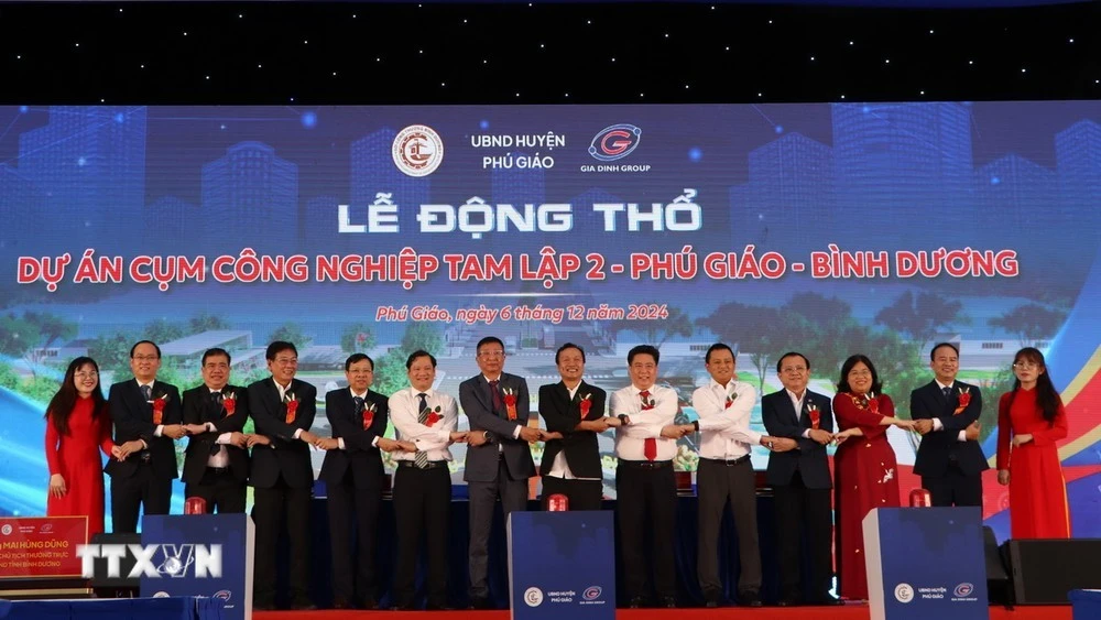 Lễ khởi công Cụm Công nghiệp Tam Lập 2 tại huyện Phú Giáo, Bình Dương.