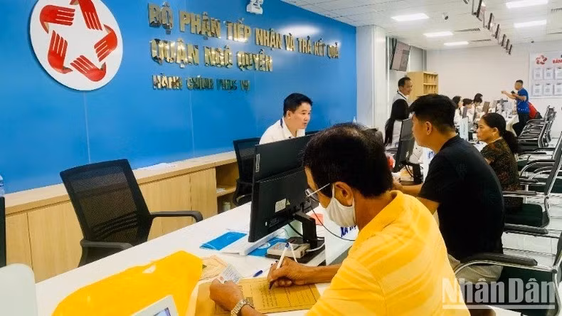 Bộ phận một cửa tại quận Ngô Quyền, Hải Phòng.