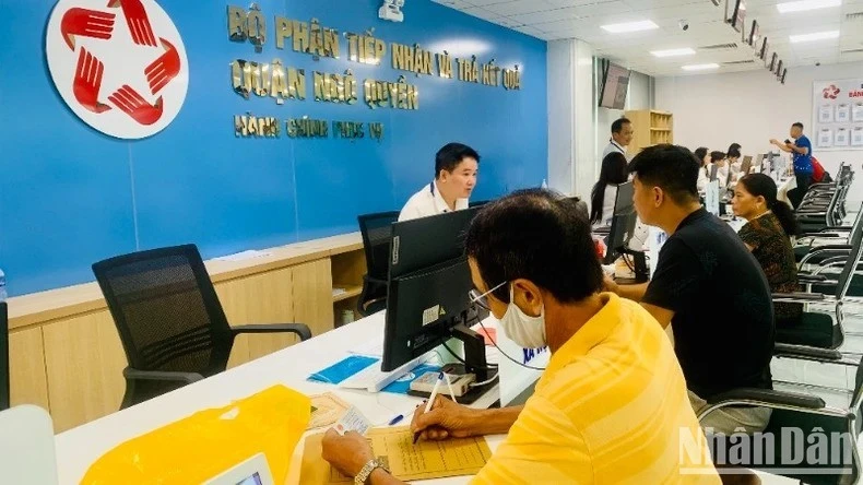 Bộ phận một cửa tại quận Ngô Quyền, Hải Phòng.