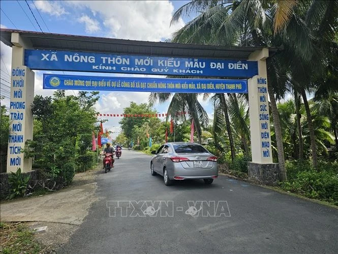 Xã nông thôn mới kiểu mẫu Đại Điền (Thạnh Phú, Bến Tre). Ảnh minh họa