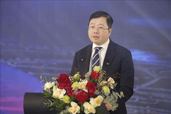 Tổng giám đốc Đài Truyền hình Việt Nam Nguyễn Thanh Lâm phát biểu khai mạc Liên hoan.