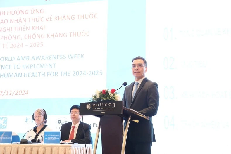 Tiến sĩ Hà Anh Đức, Cục trưởng Cục Quản lý Khám, chữa bệnh phát biểu tại chương trình.