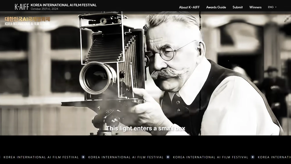 Trailer của liên hoan phim được làm hoàn toàn từ AI tạo sinh. (Ảnh: K-AIFF)