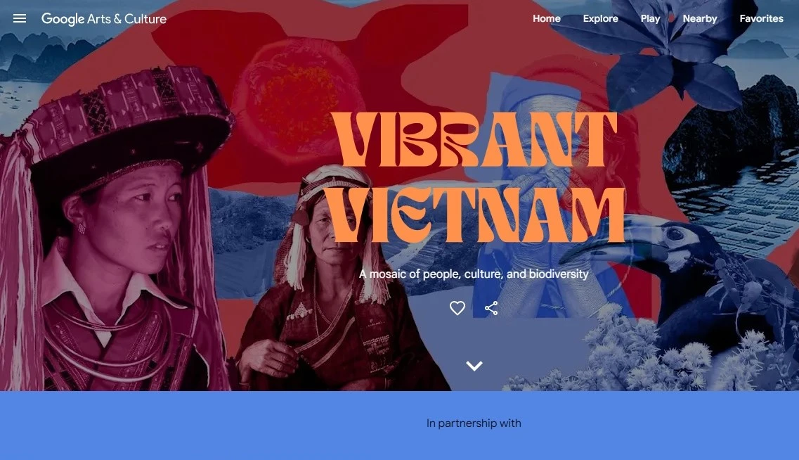 Chuyên trang đặc biệt dành cho Việt Nam với tên gọi "Vibrant Vietnam” (ảnh chụp màn hình).