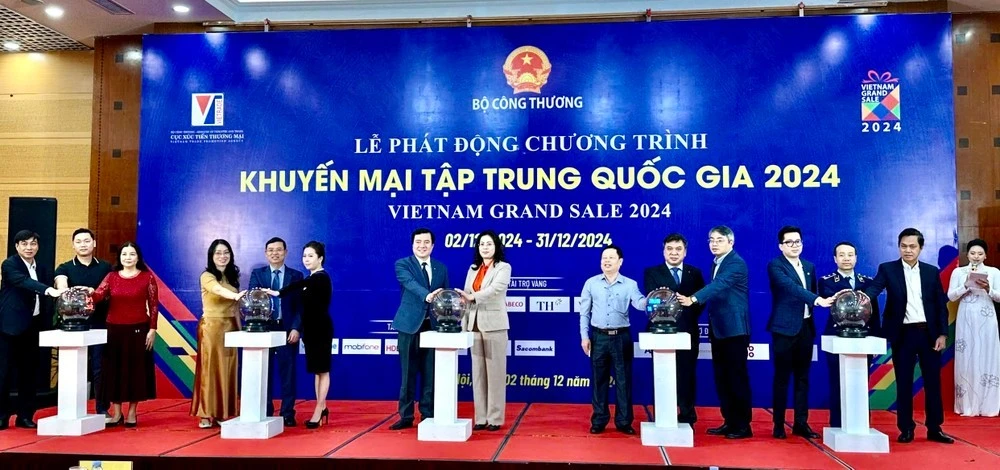 Các đại biểu tại Lễ phát động Chương trình Khuyến mại tập trung Quốc gia 2024.