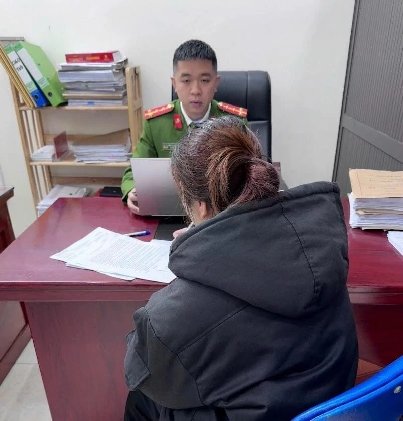 Nạn nhân trình báo tại Cơ quan Công an.