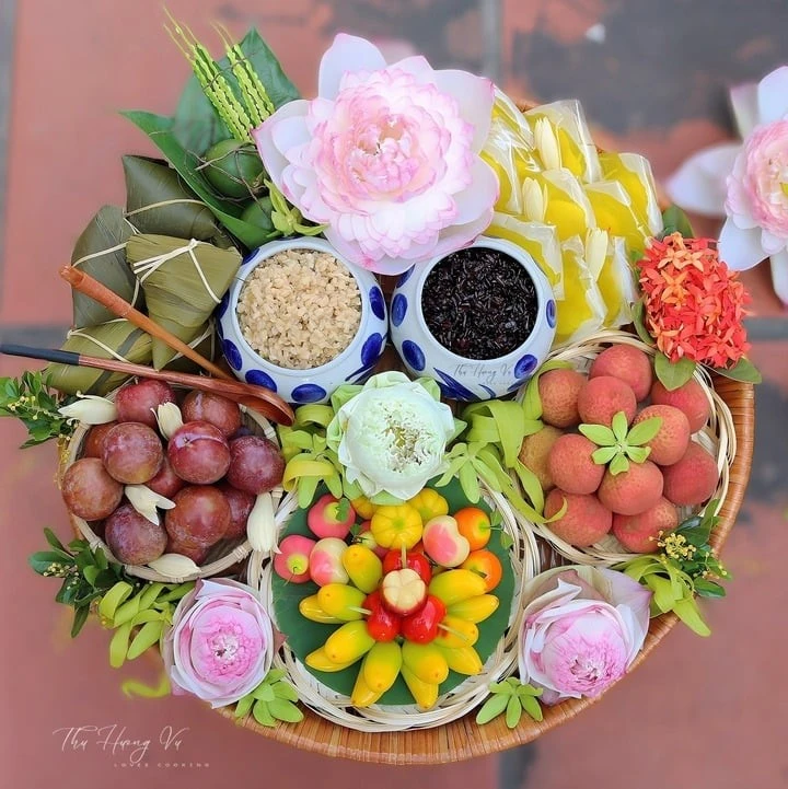 Mâm lễ cúng Tết Đoan ngọ đầy đủ nhất.