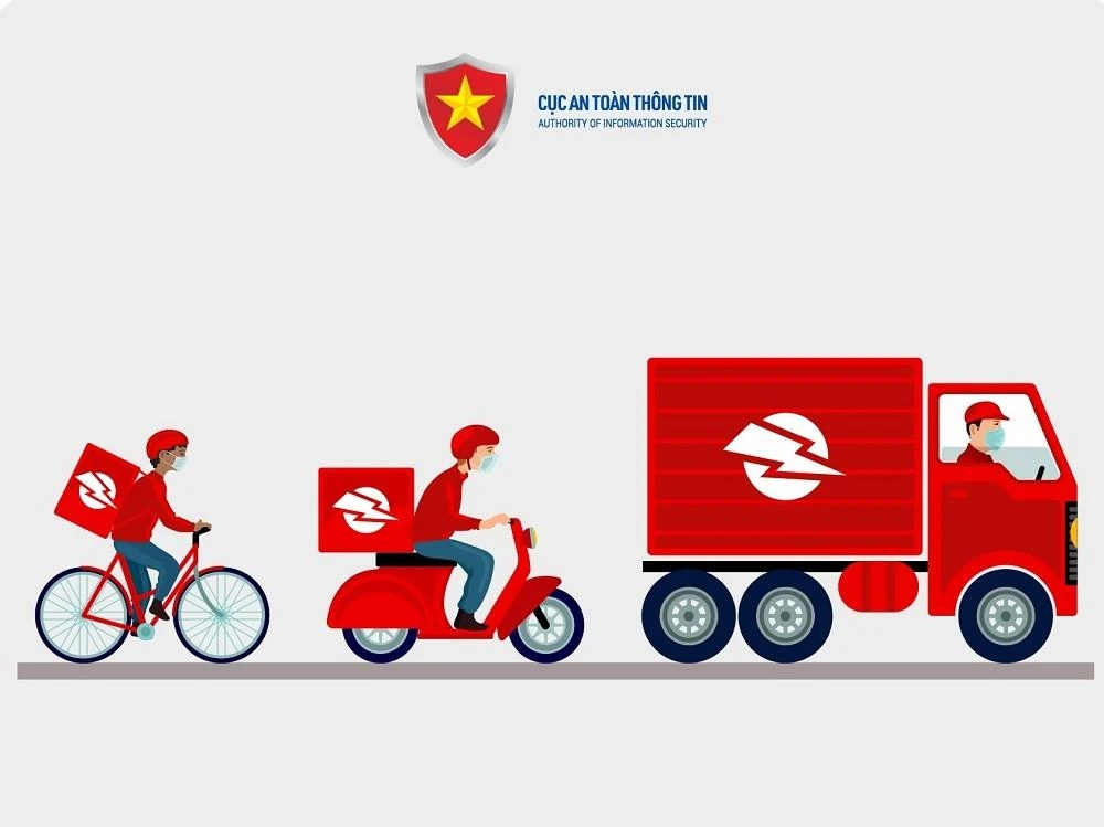 Các đối tượng là gọi điện thoại cho người dân tự xưng là nhân viên giao hàng thông báo có đơn cần giao. Ảnh: Cục ATTT.