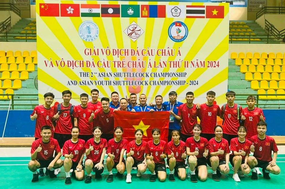 Đội tuyển đá cầu Việt Nam có vị trí số 1 giải năm nay.