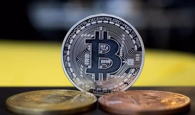 Đồng tiền kỹ thuật số Bitcoin.