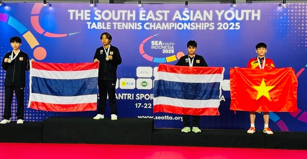 Bóng bàn trẻ Việt Nam giành thêm HCĐ trong ngày cuối tại giải. Bóng bàn trẻ Việt Nam giành thêm HCĐ trong ngày cuối tại giải.
