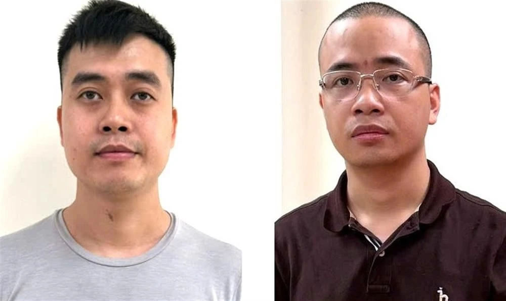 Các đối tượng: Hoàng Quang Thịnh (bên trái) và La Khắc Minh.