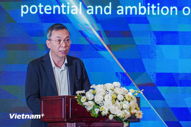 Ông Trần Quốc Tuấn, Chủ tịch Liên đoàn Bóng đá Việt Nam (VFF) phát biểu tại sự kiện. Ông Trần Quốc Tuấn, Chủ tịch Liên đoàn Bóng đá Việt Nam (VFF) phát biểu tại sự kiện.