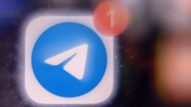 Biểu tượng ứng dụng Telegram. (Ảnh: AFP/TTXVN)