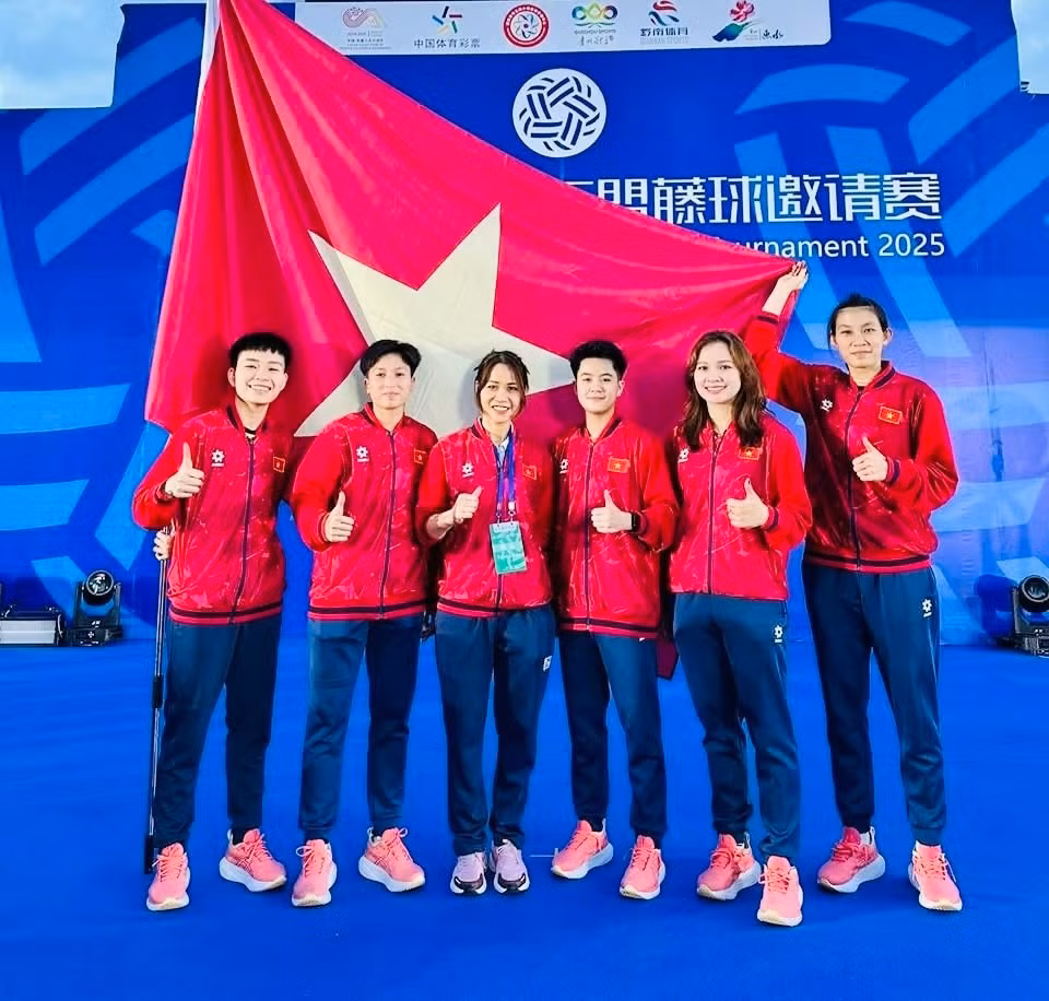 Đội cầu mây Việt Nam có kết quả 2 HCV trong thi đấu nội dung nữ tại giải vừa qua.