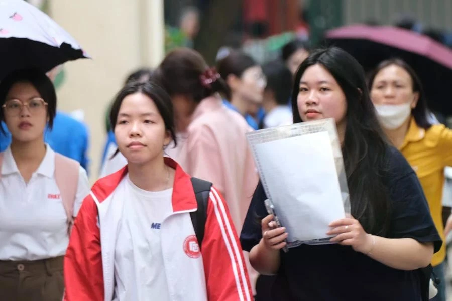 Thí sinh thi đánh giá năng lực do Trường ĐH Sư phạm Hà Nội tổ chức năm 2025.