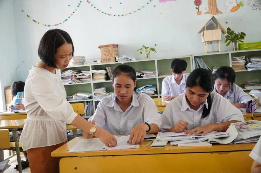 Học sinh tại Kon Tum.