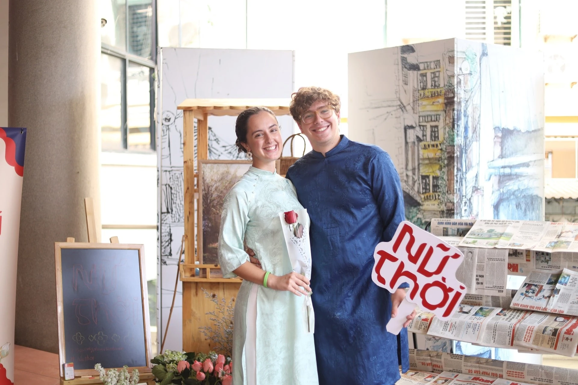 Trải nghiệm áo dài.