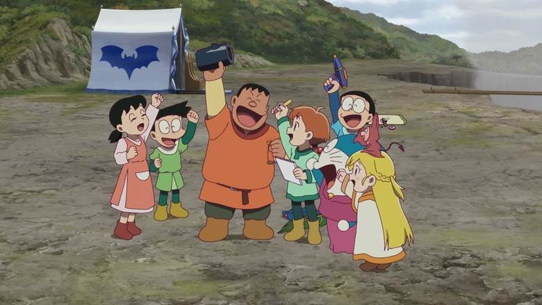 Scene from the movie Cảnh trong phim "Doraemon: Nobita và cuộc phiêu lưu vào thế giới trong tranh".