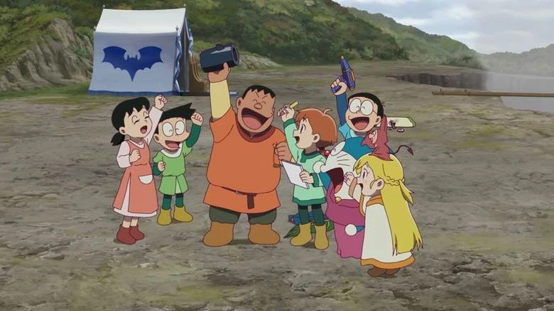 Cảnh trong phim "Doraemon: Nobita và cuộc phiêu lưu vào thế giới trong tranh".
