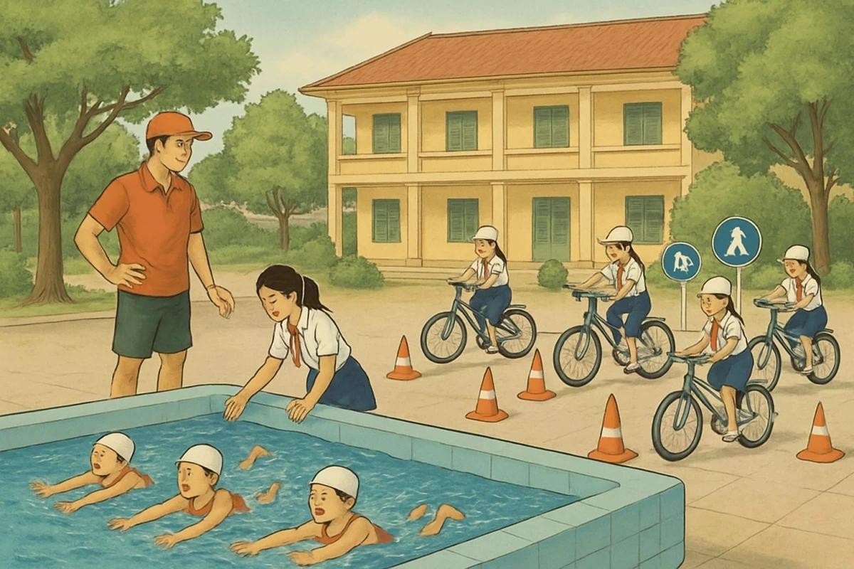 Giáo dục kỹ năng sống giúp học sinh học cách bảo vệ bản thân an toàn trong mùa hè (Ảnh minh họa). Giáo dục kỹ năng sống giúp học sinh học cách bảo vệ bản thân an toàn trong mùa hè (Ảnh minh họa).
