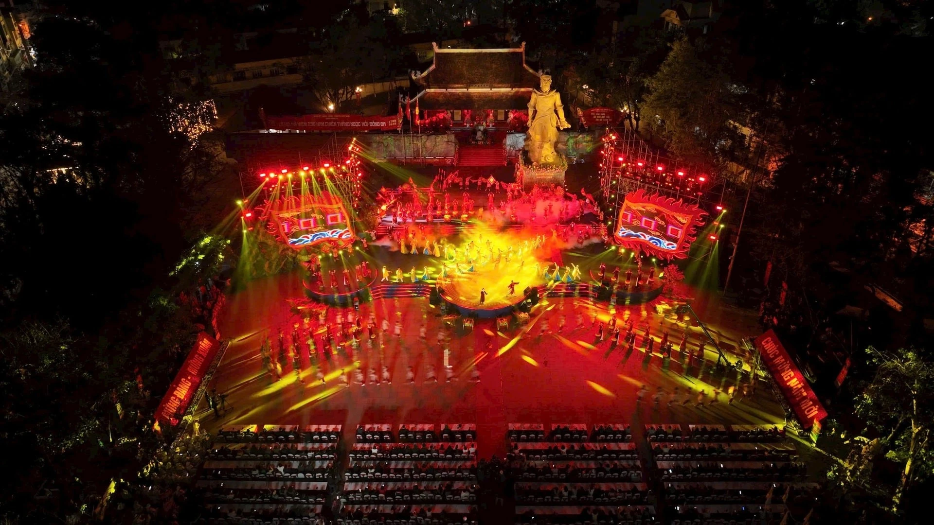 Hoành tráng với công nghệ 3D mapping tại lễ hội Gò Đống Đa 2025.