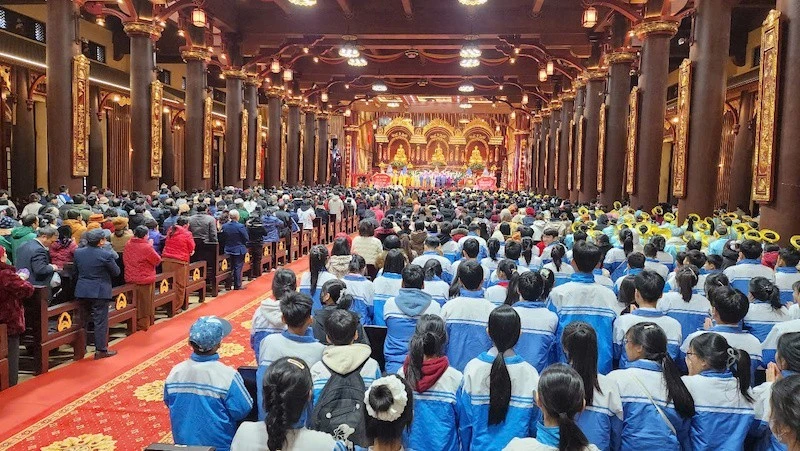 Quang cảnh lễ khai Hội Xuân Yên Tử 2025.