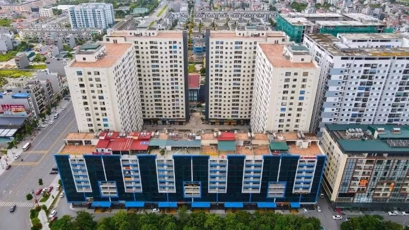 Một góc khu nhà ở xã hội trên địa bàn thành phố Bắc Ninh, tỉnh Bắc Ninh.