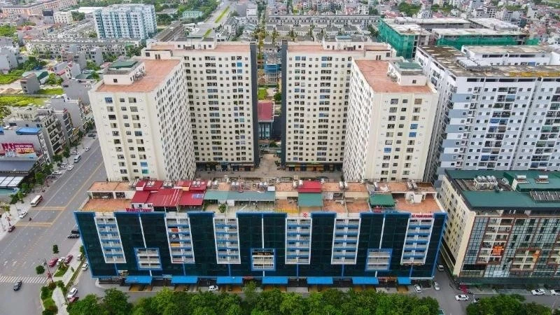 Một góc khu nhà ở xã hội trên địa bàn thành phố Bắc Ninh, tỉnh Bắc Ninh.