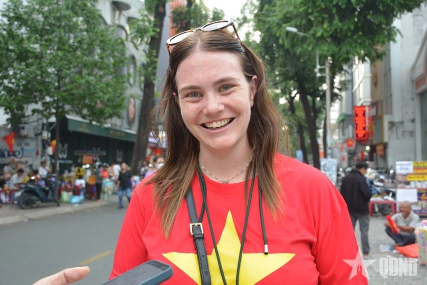 Chị Grace Cassidy, từ Australia.