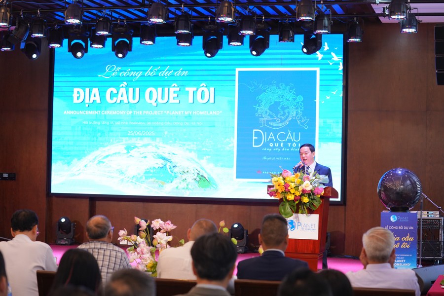 Ông Lê Viết Hải - Người sáng lập dự án phát biểu. Ông Lê Viết Hải - Người sáng lập dự án phát biểu.