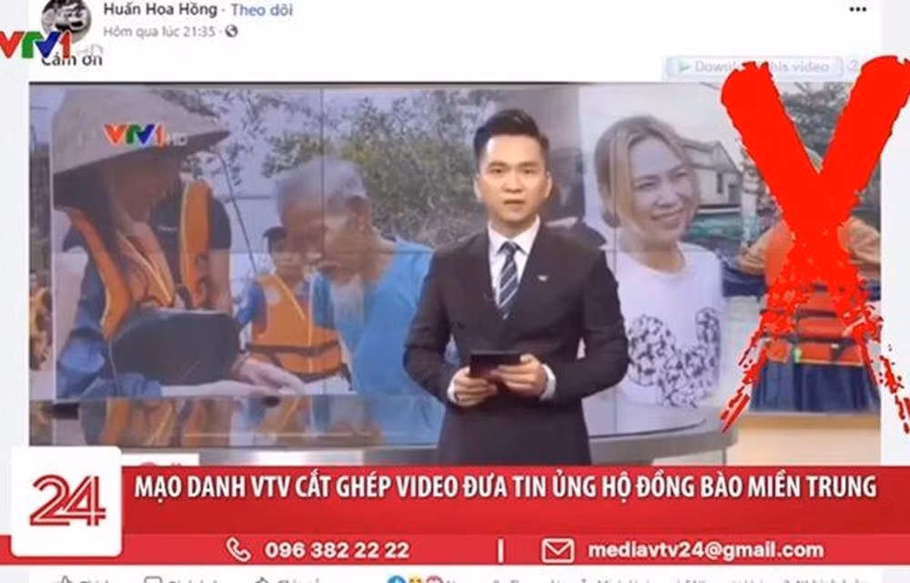 Một số thông tin giả trên mạng. (Ảnh chụp màn hình)