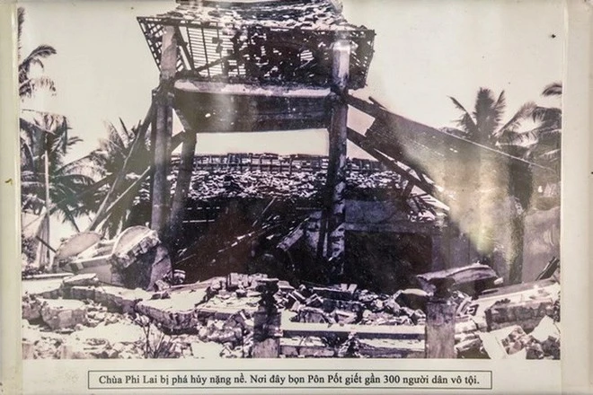 Chùa Phi Lai là nơi chứng kiến cuộc thảm sát ghê rợn chốn cửa thiền của quân Pol Pot với đồng bào Ba Chúc. (Ảnh tư liệu)