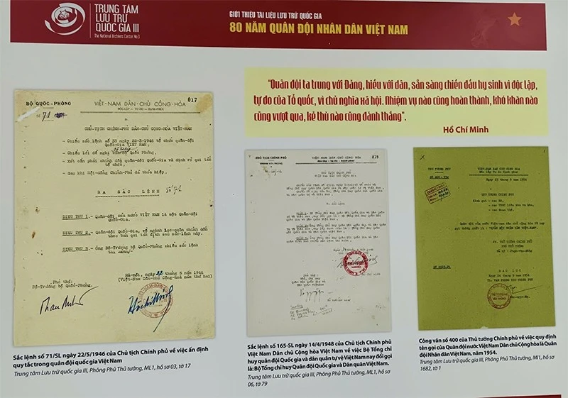 Các hiện vật được giới thiệu tại trưng bày.