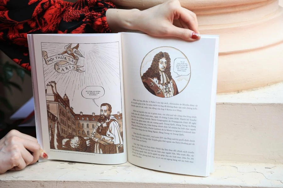 “Hành trình sáng tạo chữ Quốc ngữ” là cuốn tranh truyện bán hư cấu kể lại câu chuyện cuộc đời nhiều thăng trầm của Giáo sĩ Đắc Lộ - Alexandre de Rhodes, một vị linh mục, người của Tòa thánh Vatican, đã tới Việt Nam từ thế kỉ 17 và có công rất lớn trong việc in cuốn từ điển đầu tiên của tiếng Việt (Từ điển Việt-Bồ-La) vào năm 1651.